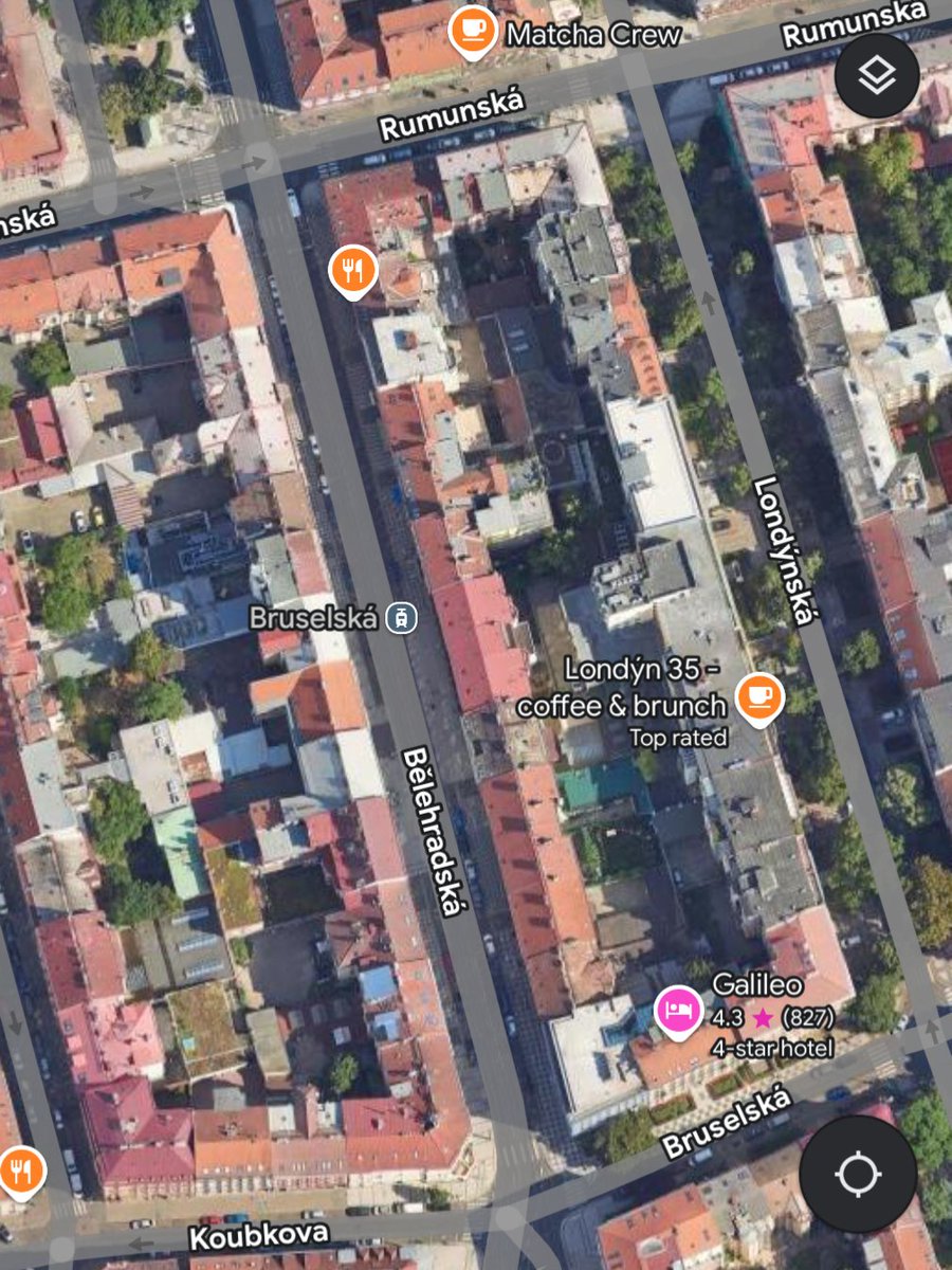 SethLikesTrains's tweet photo. @JayBeeGooner I find some of these arguments rather weak. I agree that transfers should be protected, but for intermediate stops there are strategies. In many European cities you'll find mid-block stops (some with crossing protection, some without) to split the difference. E.g. Prague: https://t.co/sH29sS2xjv