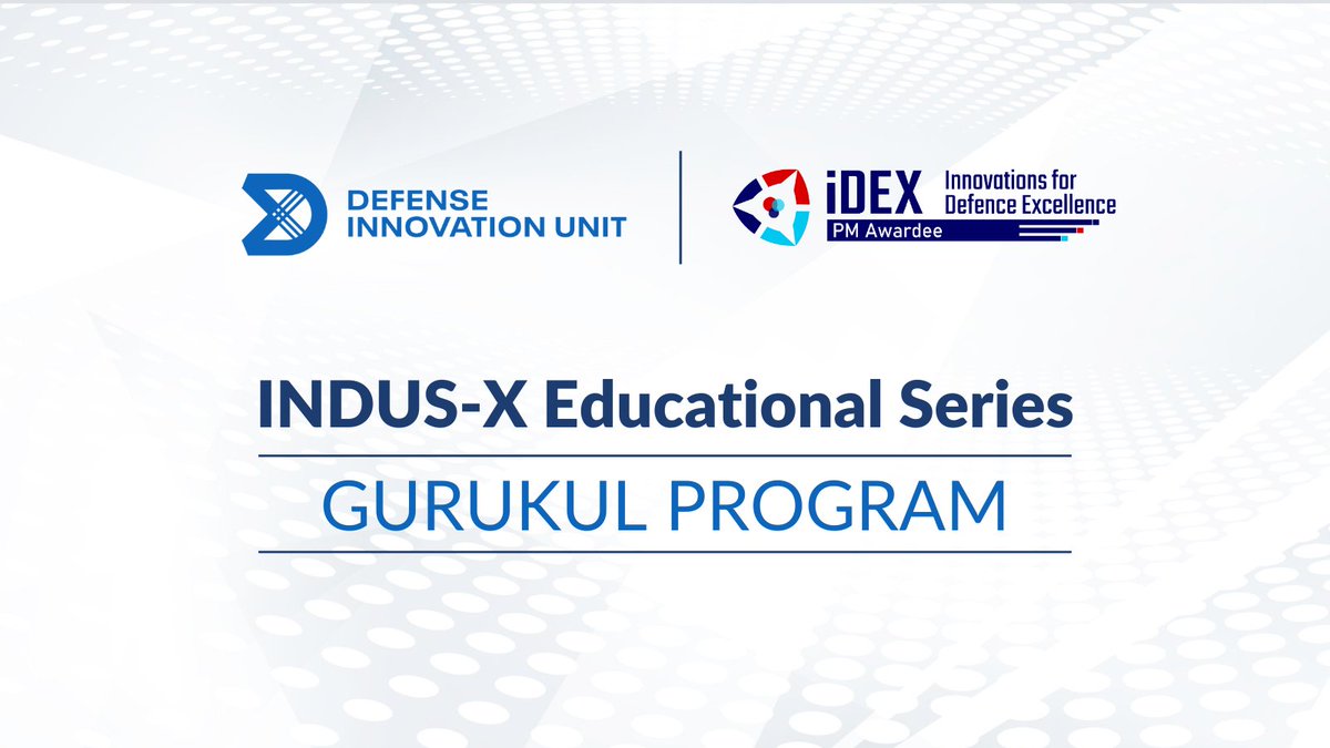 India_iDEX's tweet photo. Join #iDEX for the 6th Gurukul Session under the #INDUSX initiative on 8th Nov 2024 at 1830 hrs.

Explore 'Strengthening Effective Collaborations: Engaging with Accelerators from the US and India'
Don't miss insights from top experts from 🇮🇳 &amp; 🇺🇸

Join at: https://t.co/AMQWpHIWDF https://t.co/nD09HVWr6R