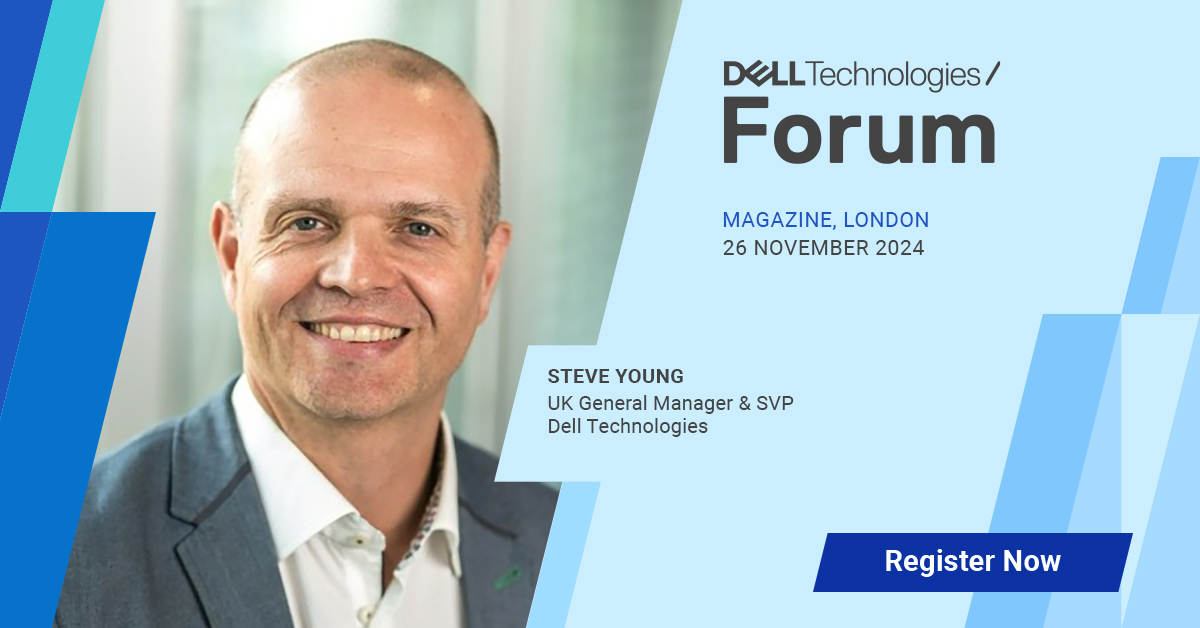 Can we predict the future?  Join our UK General Manager &amp; SVP Steve Young will feature in a Trailblazers Panel on Balancing Data &amp; Human Intuition - only at Dell Technologies Forum!

📆 26 Nov
📍Magazine London

dell.to/3AtKWGc

#DellTechForum #iWork4Dell #iwork4dell
