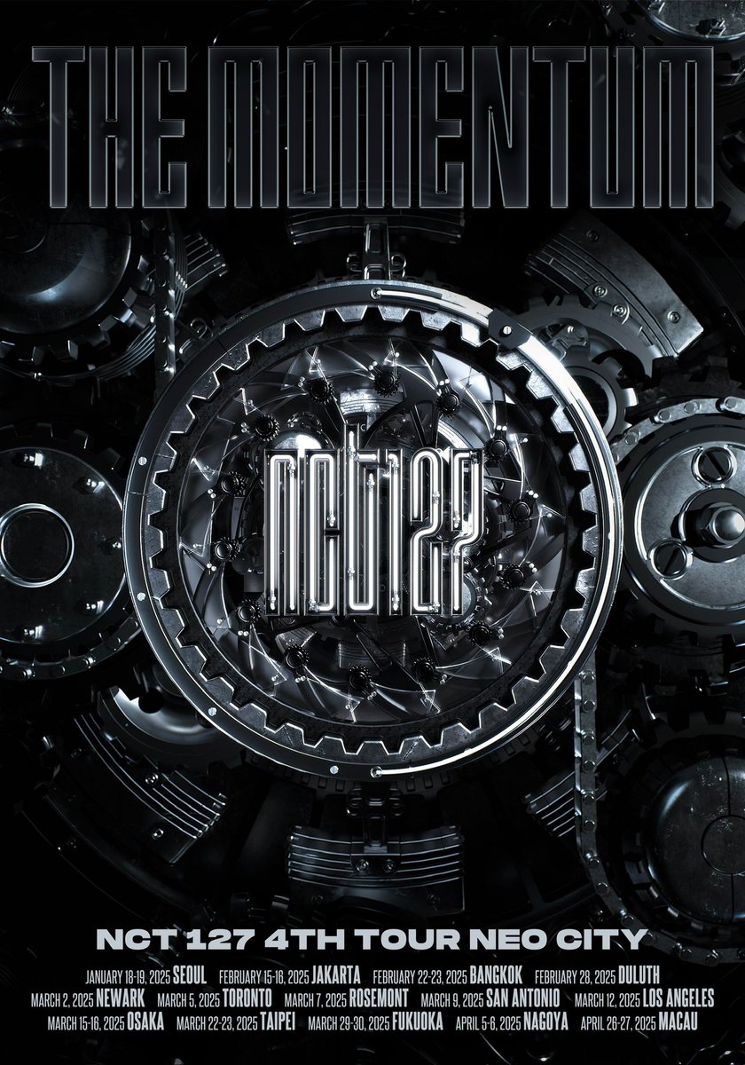 NCT 127 4TH TOUR 'NEO CITY : BANGKOK - THE MOMENTUM'

💚 2025.02.22 
💚 2025.02.23

Coming soon… 🇹🇭✨

#NCT127 #NEOCITY 
#NEOCITY_THE_MOMENTUM
#NCT127_NEOCITY_THE_MOMENTUM
#NCT127_NEOCITY_BANGKOK_THE_MOMENTUM
#SMTrue