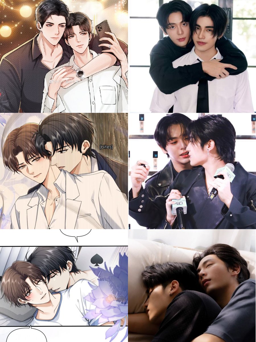 BEESUPATTRA27's tweet photo. 🤔🤭🥰 อันนี้แค่เทียบดูเฉย เออแต่มันก็ได้อยู่นะ🤭 จักรวาล188 #พระเอกธงแดง #UpPoom 

#顶级掠食者 #ApexPredator #kuaikancomics #inkrcomics #bl #188BoyGroup #188男团 https://t.co/WYHt1WGaqc