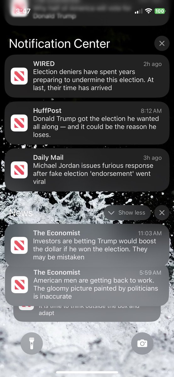 SuchInternets's tweet image. A short story in news notifications of how American news became pointless and 98% untrustworthy in less than 40yrs. - Feat. @TheEconomist 
#Election #Trump #TDS #politics #bias