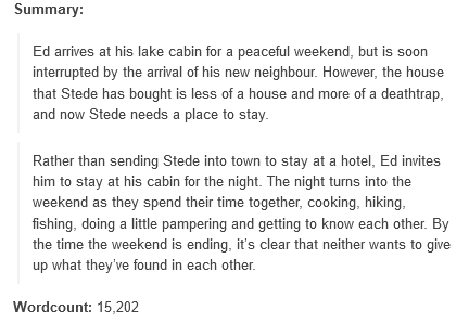 Title: Beneath the Cedar Wood Beams 
Author: Ivory_Feathers  
Artist: CuFeilidh

Link: archiveofourown.org/works/60250795

#OFMDBB2024