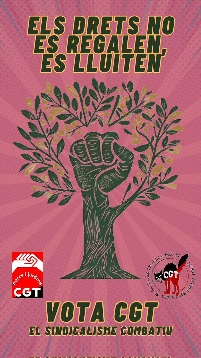 malesherbescgt's tweet photo. El 13 de novembre hi ha eleccions sindicals a parcs i jardins. 

És l'oportunitat del canvi!! 

De tenir una majoria al Comitè d'empresa que doni la paraula i el protagonisme a les treballadores. 

Què no decideixin per nosaltres!!

Programa:
https://t.co/qTIS2qkatf https://t.co/phMWHvITe6
