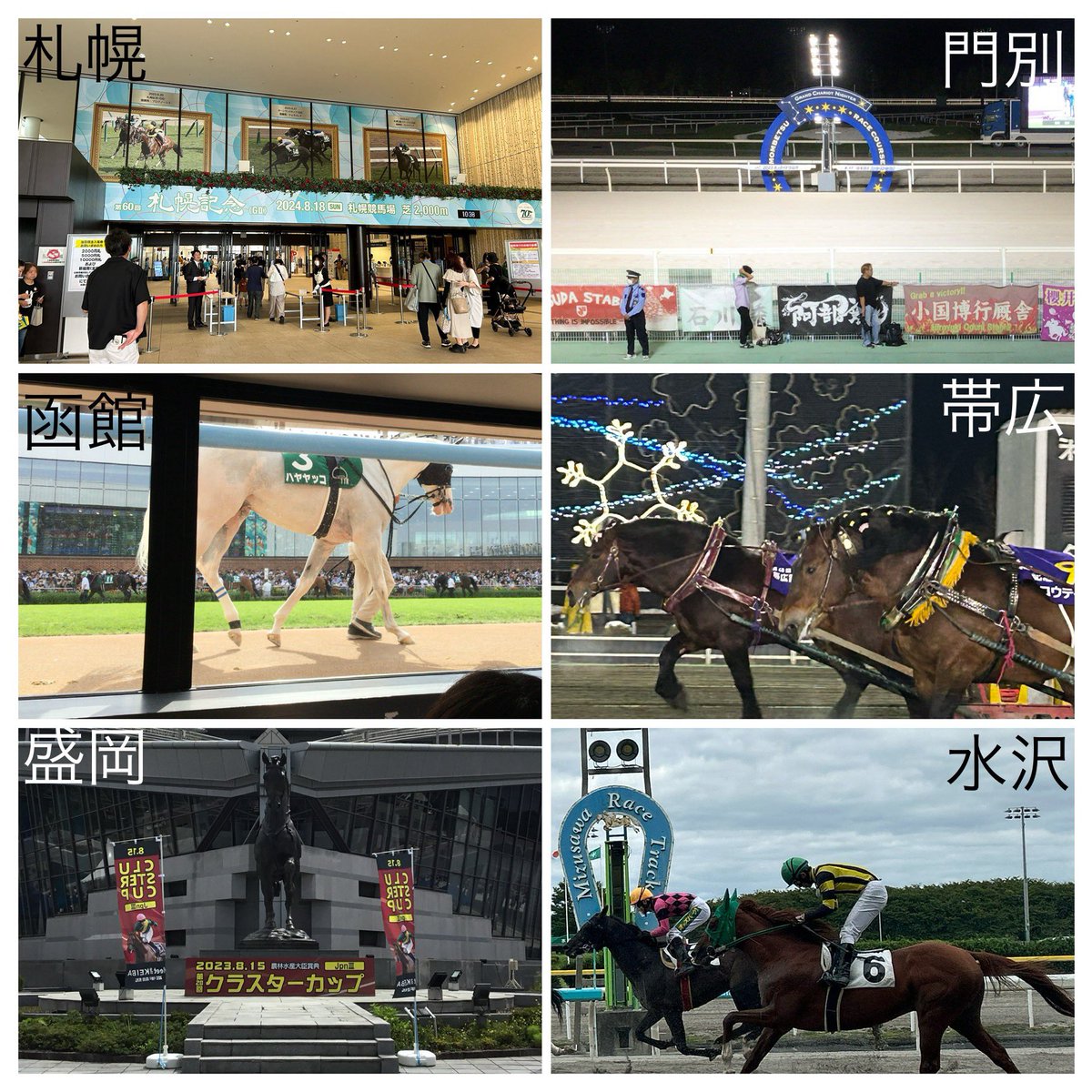 Y_666_666's tweet photo. 遂に日本に現存する競馬場25ヶ所を完全制覇！どの競馬場も楽しかった！ https://t.co/dK1bjBRtEI