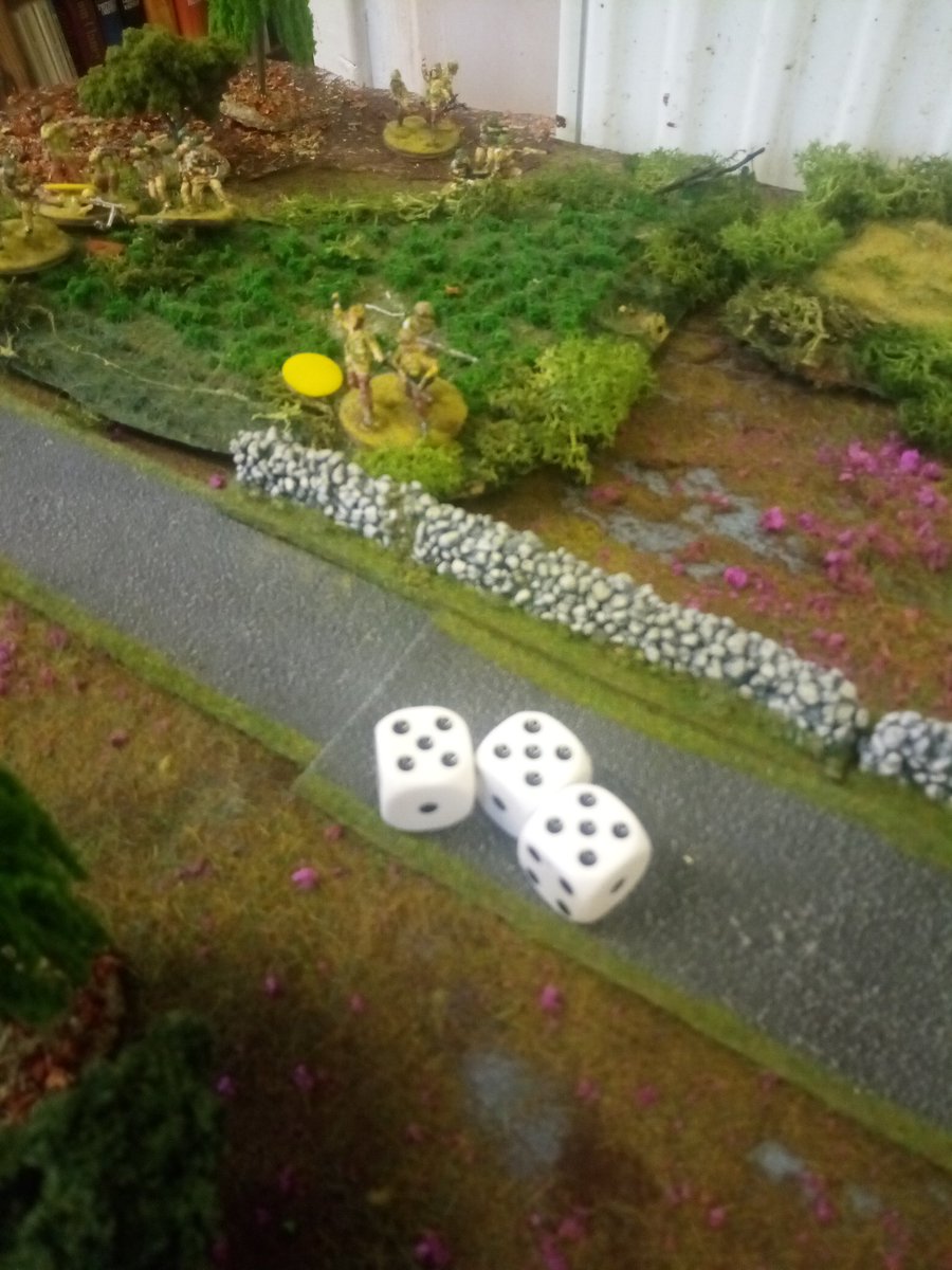 British Officers Don't Duck rules update 3: I'm fed up with lots of modifiers in combat, this needs to be fast as the emphasis is on the command aspect. Each I it has a rating at each range such as 3/4+ in other words 3D6 hitting on 4+. Only modifier is -1 dice per pin (mini 1).