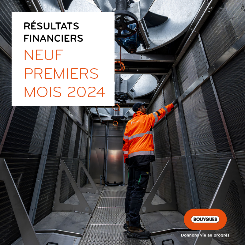GroupeBouygues's tweet photo. Le groupe Bouygues a publié ses résultats financiers pour les neuf premiers mois 2024 et confirme ses perspectives 2024 👇