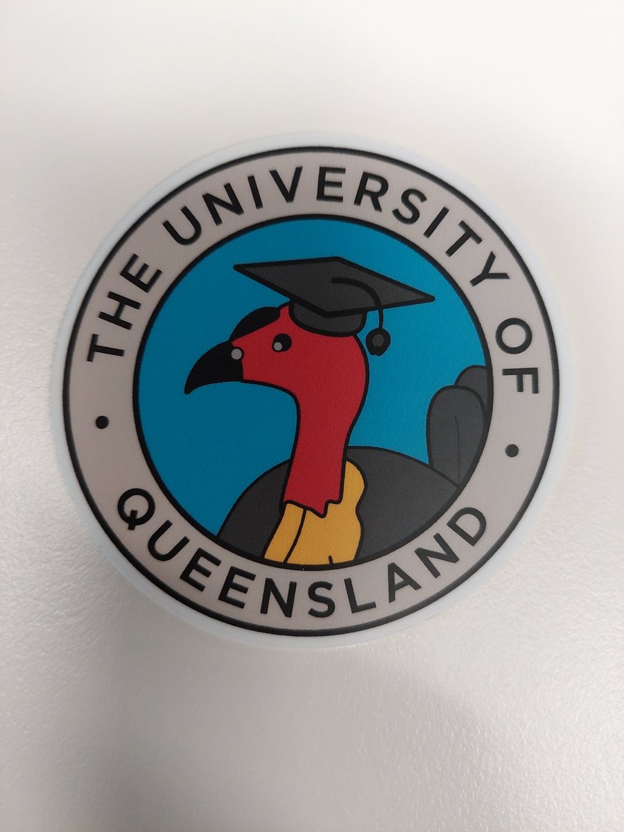 gemmasharp11's tweet image. Took me an entire week to find out the real logo of University of Queensland #BrushTurkey 🤣 @UQPsych @UQ_News