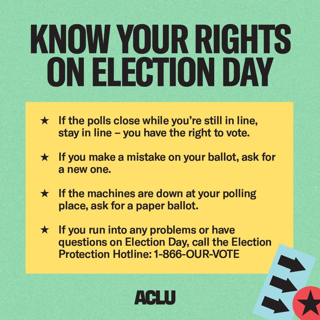Know your election rights!