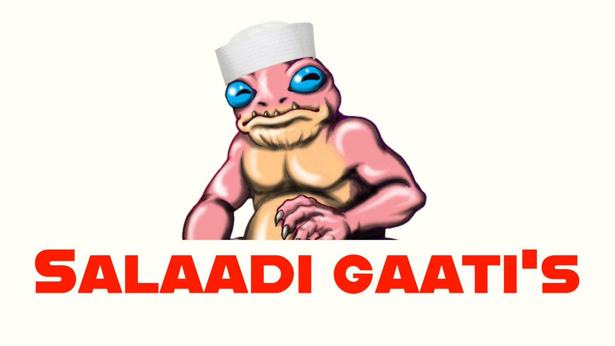 My dnd group asked me if there was a “piggly wiggly” around. 

No. 

But there is a Slaadi Gaati’s. 

#dnd #dungeonsanddragons #slaad