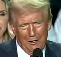 Do you think he does the bronzer himself?