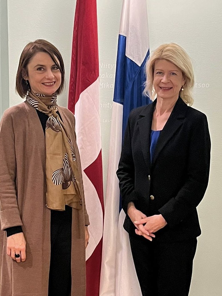 So interesting to exchange ideas &amp; experiences with Päivi Pohjanheimo <a href="/pmpohjanheimo/">Päivi Pohjanheimo</a> - under both her hats, the one as Director <a href="/IccFinland/">ICC Finland</a> and the one as International Director <a href="/K3FIN/">Keskuskauppakamari</a>
Many thanks!