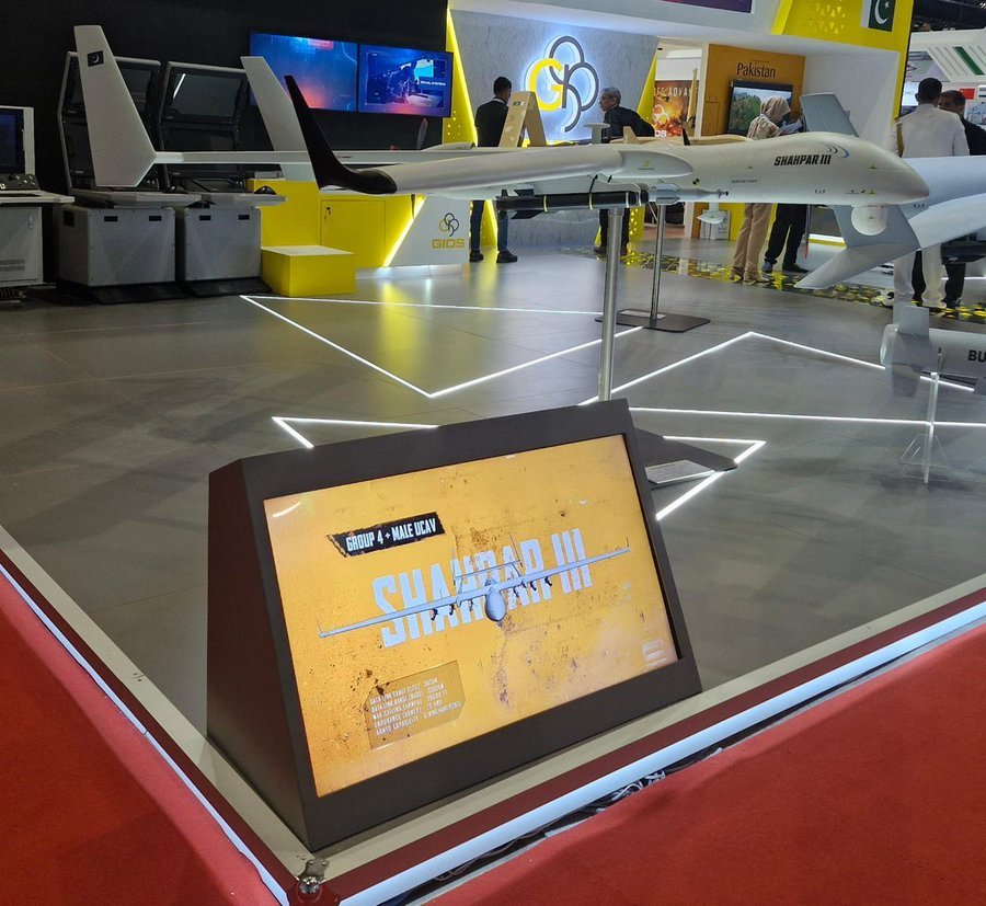 sohailahmedsa's tweet image. 🇵🇰GIDS SHAHPAR-III Medium Altitude Long Endurance (MALE) Combat UAV with S-3 Engine 140HP Configuration.
#IDEAS2024 #GIDS