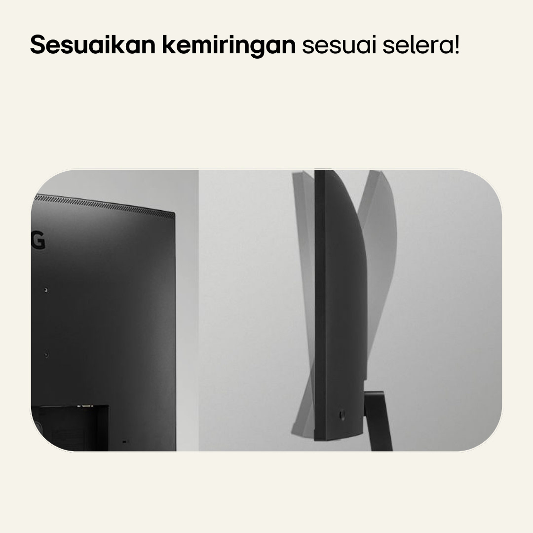 lgeindonesia's tweet image. #LGLEDMonitor #32MR50C desain ergonomis, bezel tipis di tiga sisi, dan kemampuan penyesuaian kemiringan, setiap saat kerja atau bermain jadi lebih menyenangkan.

klik: lge.ai/6011S5gdW

#LifesGood #ReinventYourFuture #BetterLifeforAll #InnovationforaBetterLife #LG