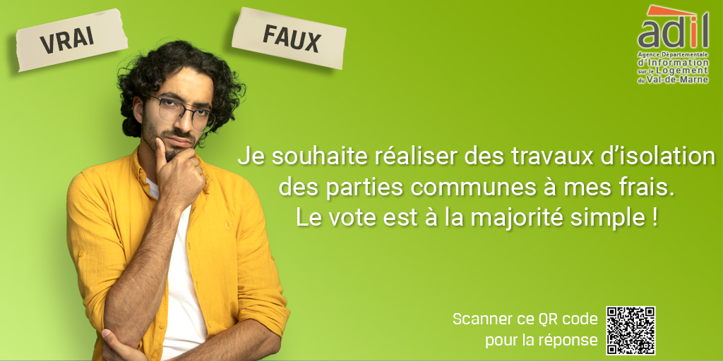 🆒Toute l'année, les juristes de l'ADIL du 
<a href="/valdemarne_94/">Val-de-Marne</a> vous conseillent gratuitement sur vos questions liées au #logement

✅Pour nous contacter (rdv mairie, téléphone, mail)     

💡adil94.org/mardi-conseil/
👉adil94.org

#propriétaire #copropriété #travaux #AG