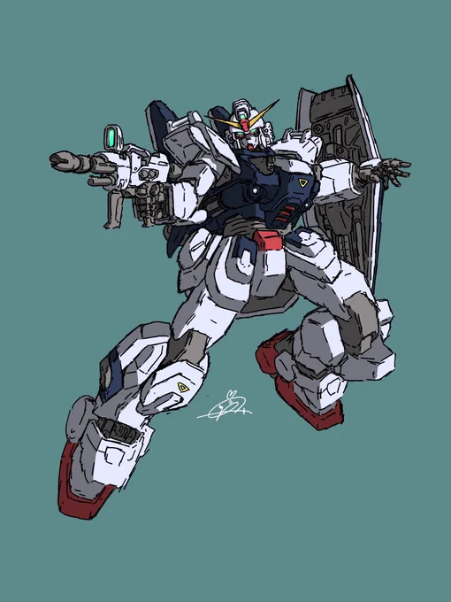 ブルーディスティニー3号機のらくがき 