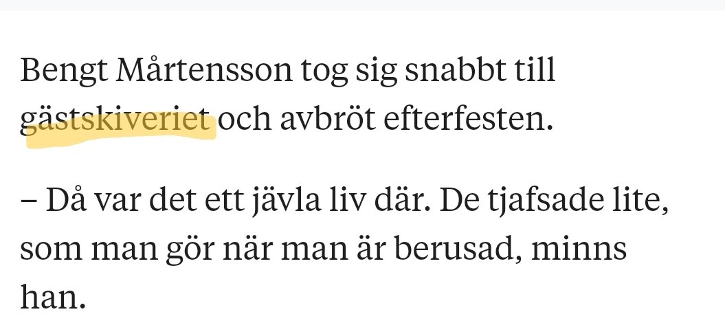 Tur att han avbröt!