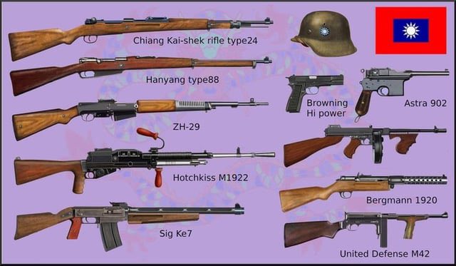 DDR_Republic's tweet photo. 国民革命軍いいね👍
特にチェコの先進的な半自動銃のZH-29 https://t.co/l93kGIM1fY