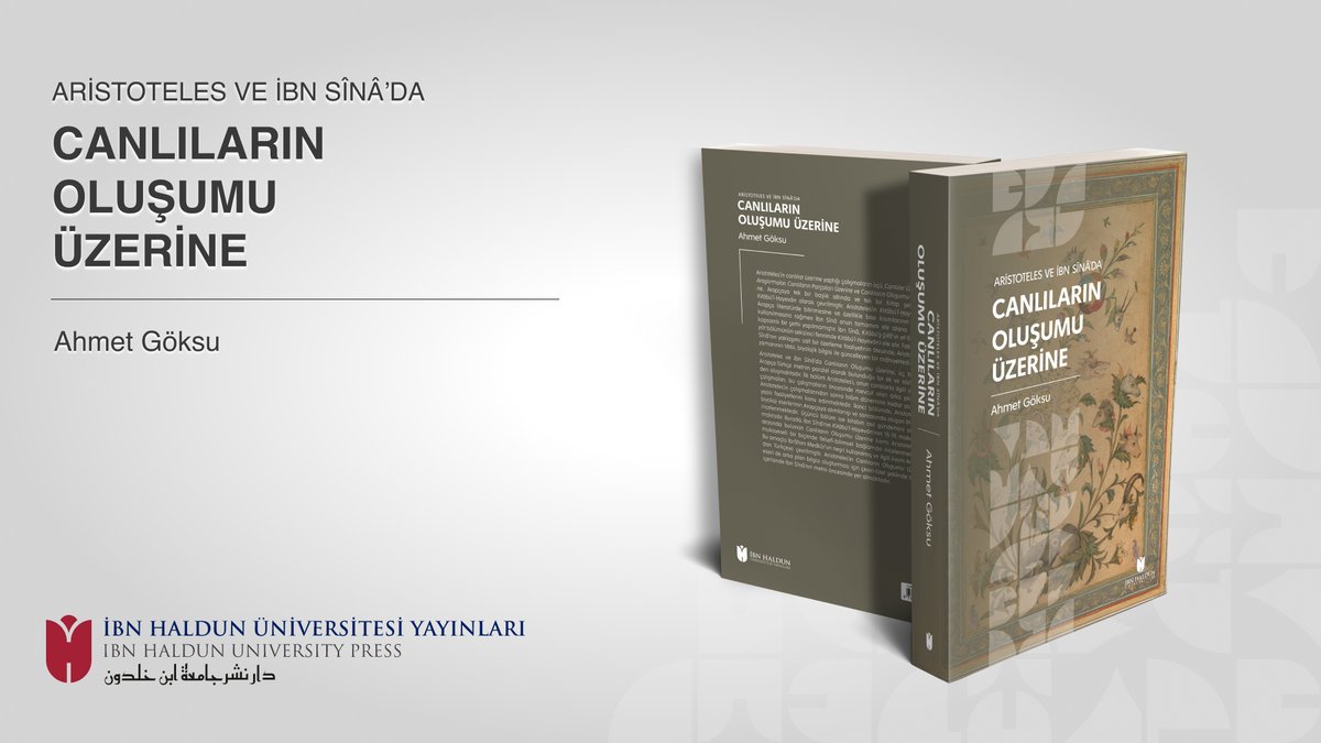 ihuyayin's tweet photo. 📢 Yeni Kitap! 📖

📌 Aristoteles ve İbn Sînâ’da Canlıların Oluşumu Üzerine’de Aristoteles’in biyoloji eserlerinin Arapçaya alımlanışı ve sonrasında oluşan literatür incelenmektedir. Kitabın asıl gündemi ise, İbn Sînâ’nın Kitâbü’l-Ḥayevân’ının 15-19. makaleleri arasında bulunan Canlıların Oluşumu Üzerine kısmının Aristoteles’in metni ile mukayeseli bir biçimde felsefi-bilimsel bağlamda incelenmesidir.

✏️ Ahmet Göksu (@ahmedgoks)

#ihupress #newbook #philosophyofbiology #aristotle #ibnsina