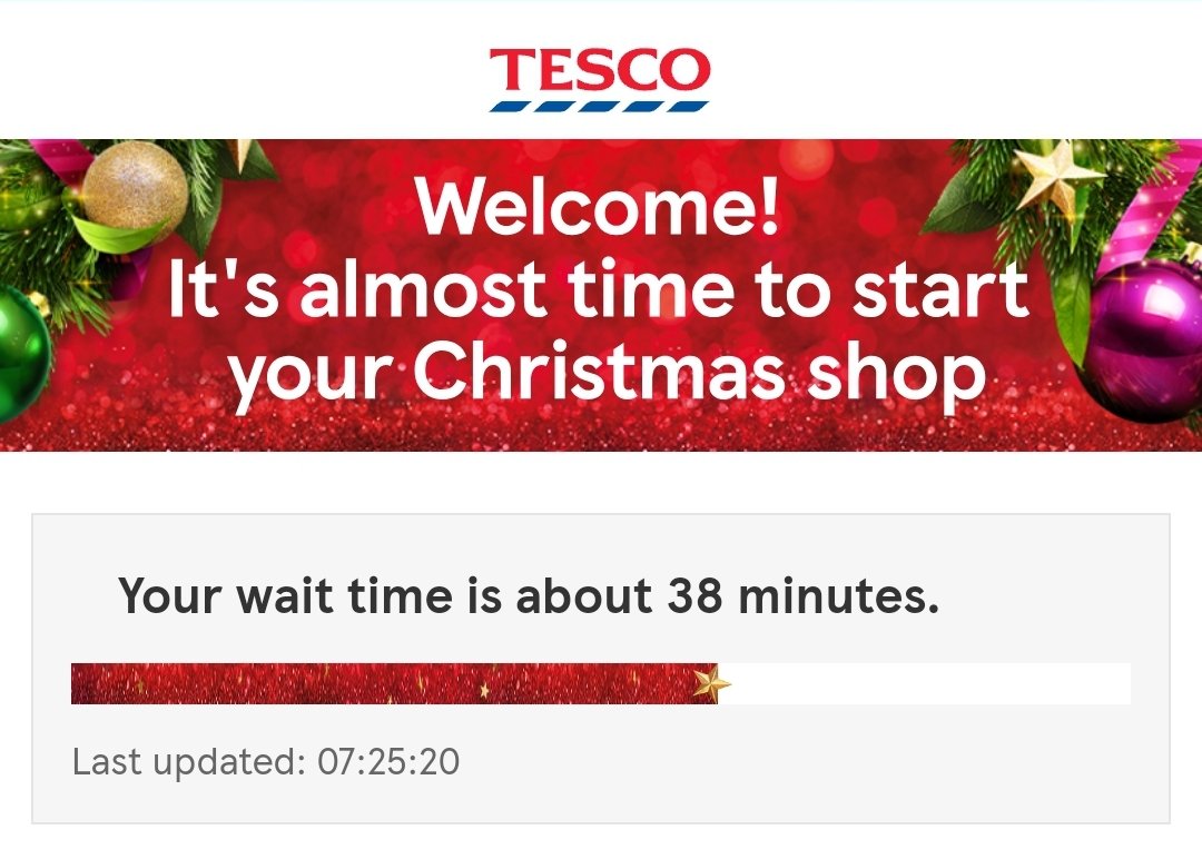 pauldowns29's tweet photo. Flashbacks to trying to purchase @oasis tickets this morning waiting to book my @Tesco Christmas slot.... here's hoping for a better outcome than that particular debacle. 🤣 #oasis #tesco #Christmas https://t.co/6pTq23cEMa