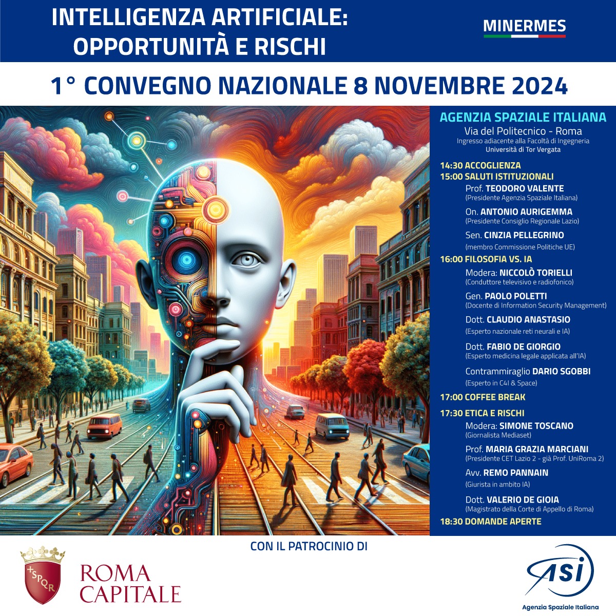 minermes's tweet photo. INTELLIGENZA ARTIFICIALE: OPPORTUNITA' E RISCHI
Convegno Nazionale 8 Novembre 2024
Accreditati sul Sito Ufficiale https://t.co/le0iGawewL https://t.co/VGxCGtXiD9