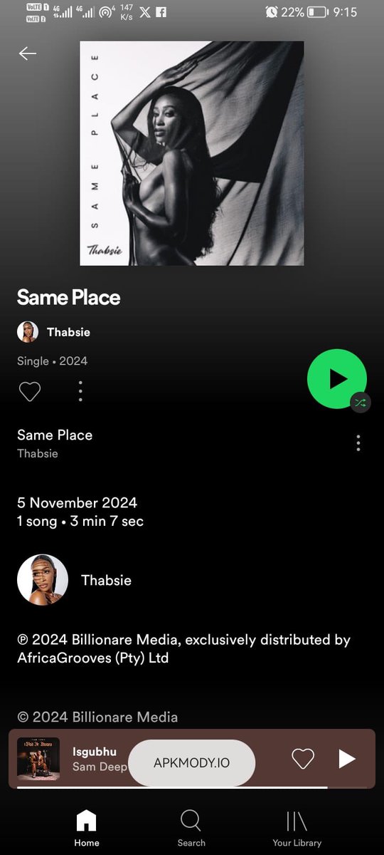 Ms_Logical's tweet image. Check out #SAMEPLACE by Thabsie

🔗 africagrooves.ffm.to/thabsie_samepl…