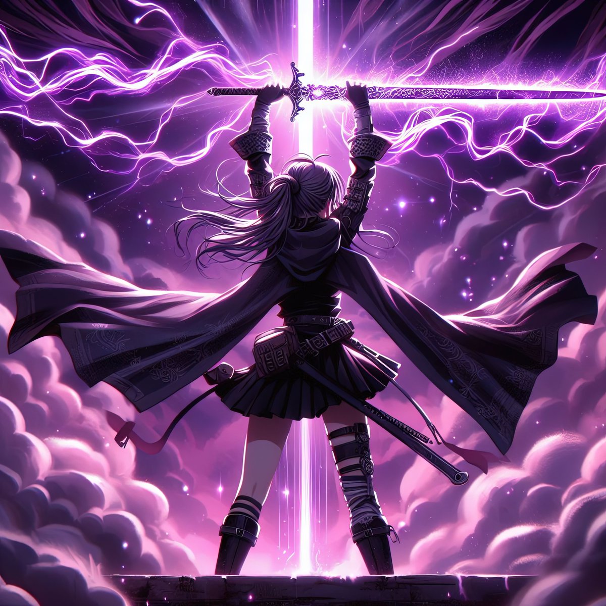infinit61327782's tweet photo. Harnessing the power of the storm ⚡️💜 A warrior’s rise with unstoppable energy! 🌩️⚔️
#AIArt #DigitalArt #Illustration #InfinityOne22 #EpicFantasy #PowerUnleashed #WarriorSpirit #LightningBlade #DarkMagic #HeroicMoment https://t.co/QhwDhDP9kb