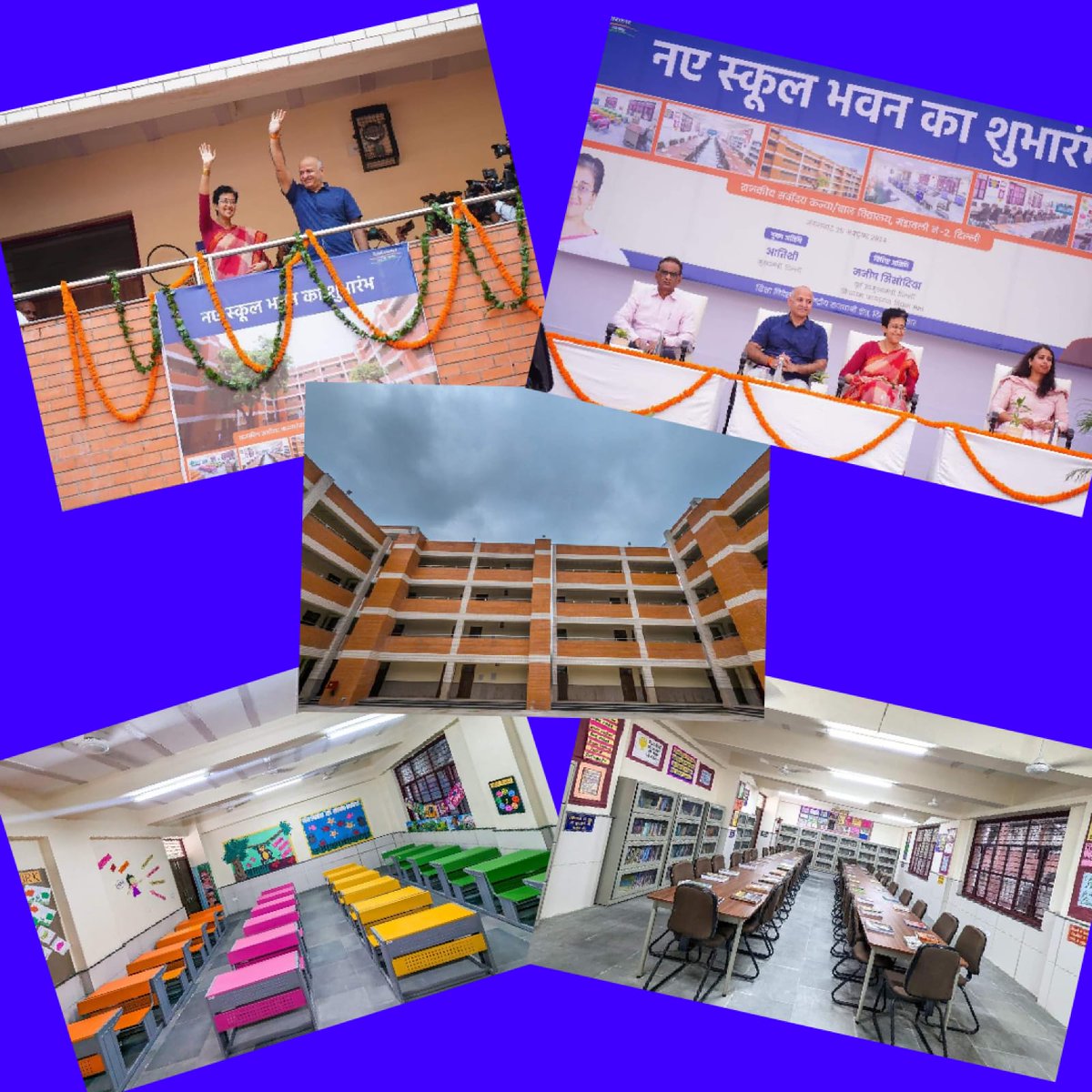 skv_no2_1002023's tweet photo. @Dir_Education
Our New School Building 
#inaugurated by CM Ms Atishi &amp; former Dy CM Mr Manish Sisodia @SKV/SBVNo2 Mandawali on 29-10-2024 🏫 School is equipped with Advanced Classrooms Labs Library Yoga Room &amp; modern Resources  #nurture young minds https://t.co/Lacwkfg4TN