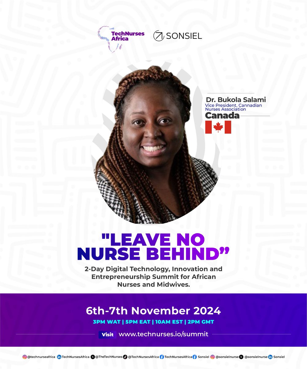 Elevate Your Nursing Career: Join the #LeaveNoNurseBehind Summit

Hear from industry leaders &amp; renowned experts who are shaping the future of healthcare.

Join us on November 6th &amp; 7th, 2024, for a transformative experience.

➡️technurses.io/summit

<a href="/sonsielnurse/">SONSIEL</a>
