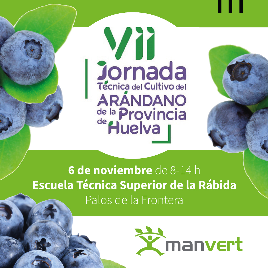 manvert_'s tweet image. 🫐Mañana te esperamos en las VII Jornadas Técnicas del Cultivo del #Arándano de la provincia de Huelva.

Ven a conocer nuestras #manvertSolutions 
para #berries

¡Te esperamos, junto a nuestro distribuidor #Fitohuca!
#MovingWithAgriculture