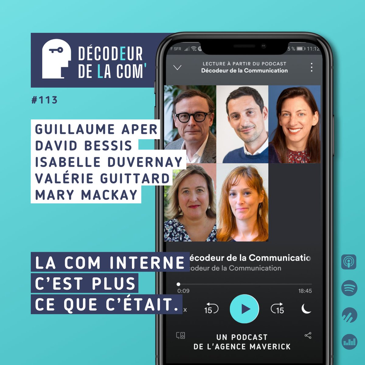 Bonne nouvelle : la com interne, c'est plus ce que c'était !
5 invités vous parlent des changements de la com interne. 
👉 L'épisode est ici :
podcasts.apple.com/fr/podcast/la-…

#decodeurdelacom #cominterne #communication #podcast