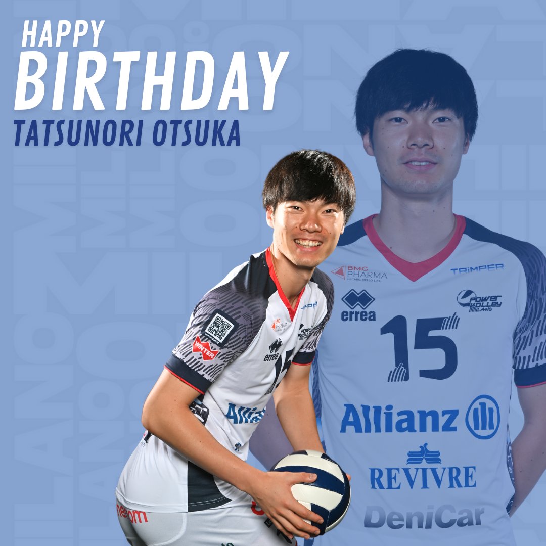 Happy birthday Tatsu 🥂🎂🎉

#HappyBirthday #PowerBoy
#AllianzMilano #PowervolleyMilano #Volleyball <a href="/tatsutatsu1105/">大塚達宣</a>