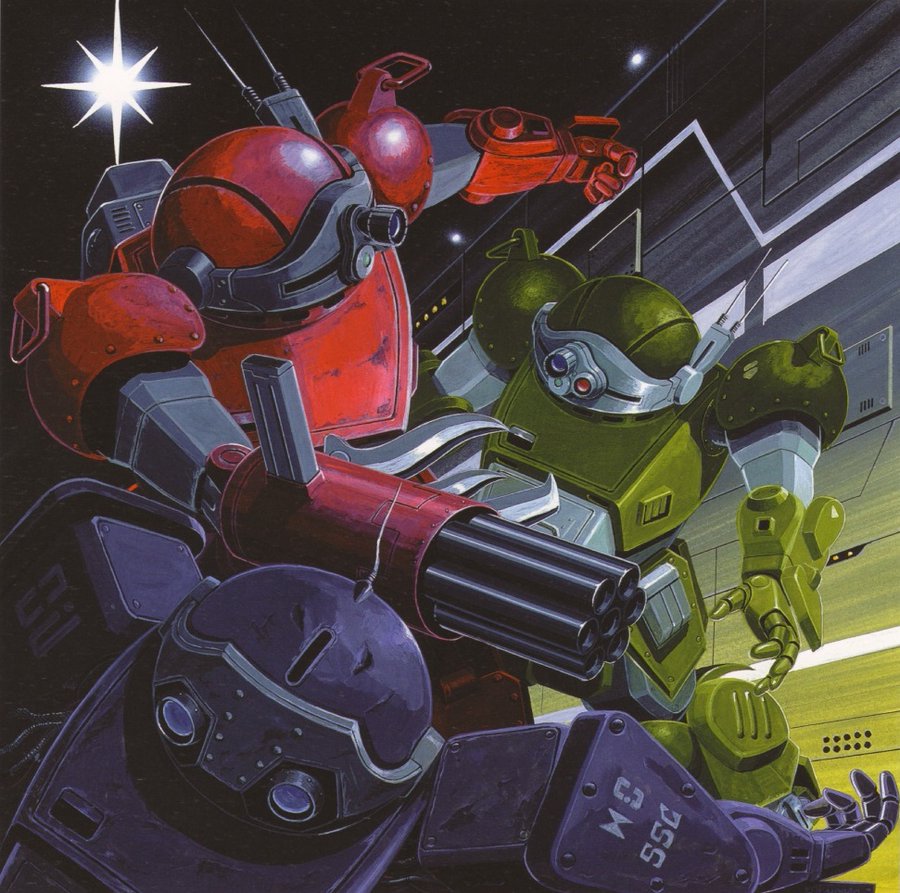 littlemucha2017's tweet photo. ( ﾟ∀ﾟ)ﾉ おはよー☕️

Illustration: Kunio Okawara 🤖Armored Trooper Votoms（📺1983）
#ボトムズ総模演 https://t.co/c48DAT2otd