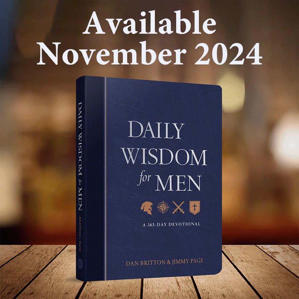 Today is the day! November 5th, Jimmy and I release our 9th book. Buy a copy for a friend, father, husband, son and yourself! Excited  to see how God will use this to encourage men to:

- Walk in wisdom. 
- Be strong. 
- Live like Men.

<a href="/JimmyPage37/">Jimmy Page</a> <a href="/BroadStreetPubl/">BroadStreet</a>
