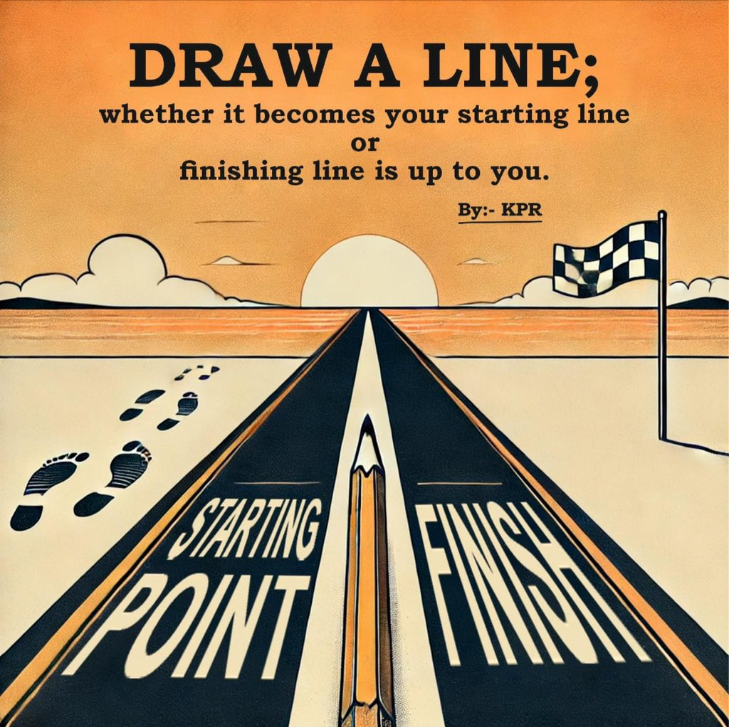 Krofficials's tweet photo. Every line you draw is a deliberate choice, an opportunity to initiate, conclude, or reshape your journey. The perspective you select shapes the narrative you weave.

#motivation #inspiration #keepgoing #newbeginnings #journey #lifelessons #growthmindset #perspective #choices https://t.co/v7UQlfcQTo