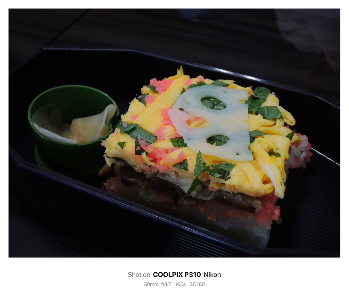 1028_hnd's tweet image. お疲れ様でした

#Nikon #Coolpix #P310 
#オールドコンデジ

瓦そばすきだから下関に食べに行ったりしたけどまさか岩国…と言うか錦帯橋周りに食べられる所が数店あるとは
あと始めて岩国寿司ってのを食べました