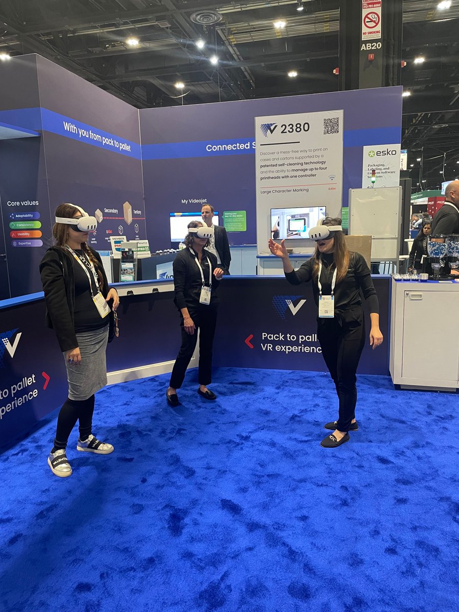 Imagine your production line, but smoother with Videojet at PACK EXPO 2024 in Chicago, Nov 3-6. Visit us at booth S-2030. Get hands-on with our VR experience &amp; see our lasers at work! 🚀💡 ow.ly/3zlg50U01Ap
 
#markingandcoding #PACKEXPO2024 #Tradeshow #Videojet  #innovation