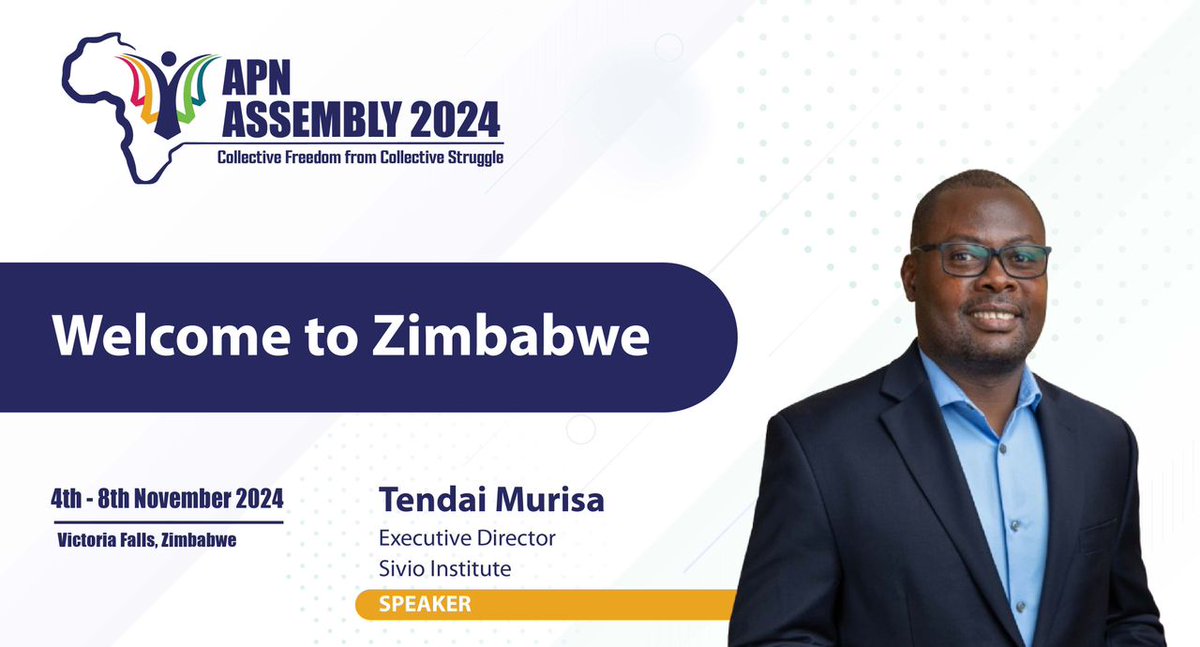 We've been warmly welcomed to Zimbabwe by <a href="/tmurisa/">Tendai Murisa</a>, the Executive Director of the <a href="/sivioinstitute/">SIVIO Institute</a>  Institute, paving the way for an enriching #2024APNAssembly in Victoria Falls. His remarks have perfectly primed us for a week of strategic discussions and transformative