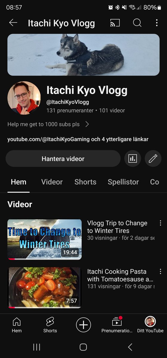Larsjons85's tweet photo. Need help go grow to 1000 subs! My vlogg channel is where the interesting happen https://t.co/PEhHmu7A2k