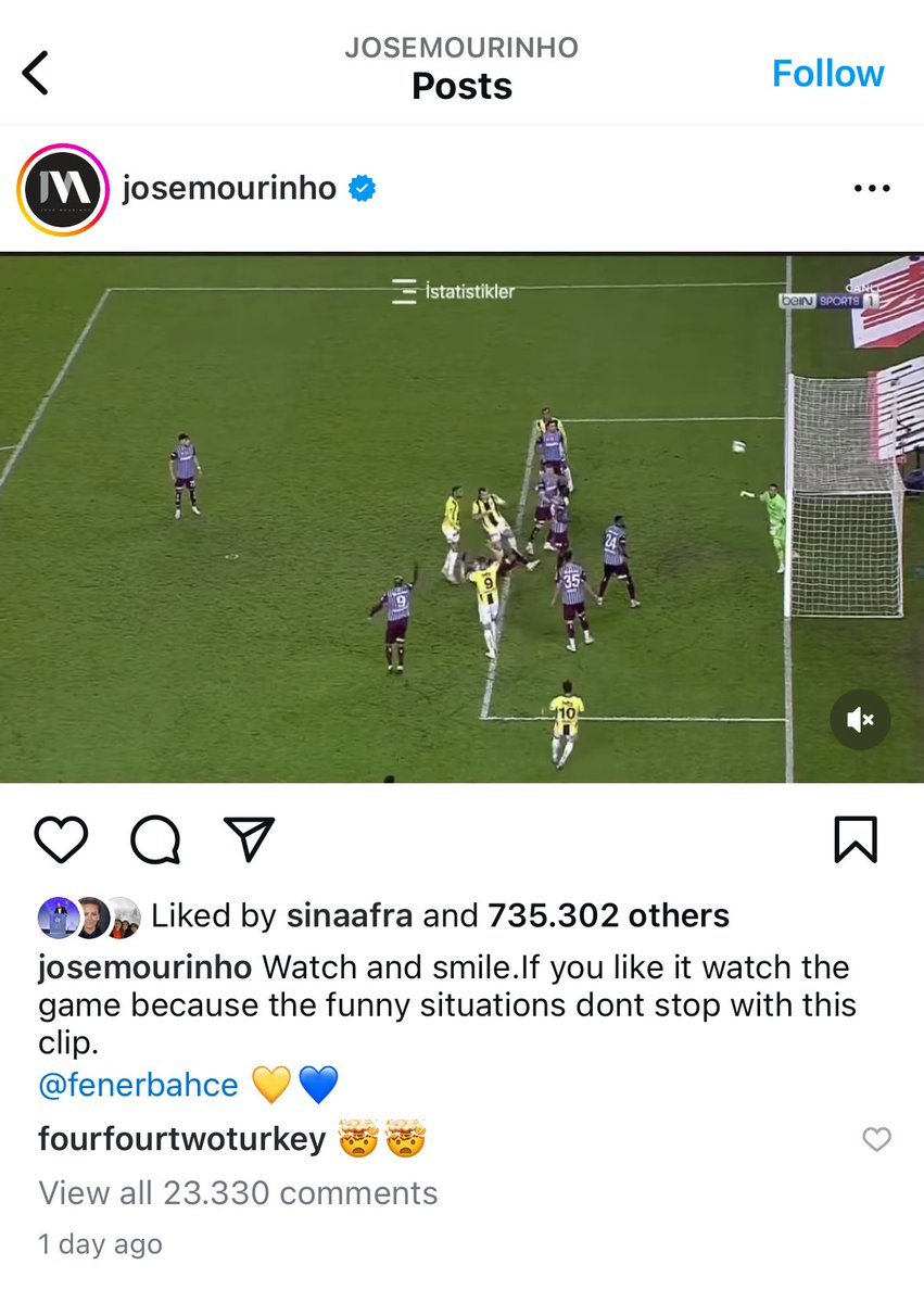 zagortenay's tweet photo. Maç bitti gitti aslında ama Mourinho’nun maçtan sonraki demeçleri de postları da tıpkı sahadaki gibi yine utanç vericiydi. Elden önce El-Nesyri’nin faulünü ve Okay’ın golünü de post etseydin ya Mourinho Efendi. 

Bir de Livakovic’in beyin kanaması geçirdiği pozisyonu ve Osayi-Samuel’in kazı çalışmalarını ekliyorum. 😊

Geçen senekinden daha da fazla tahrik olmasına rağmen de gaza gelmeyen Trabzonspor taraftarını tebrik ederim.