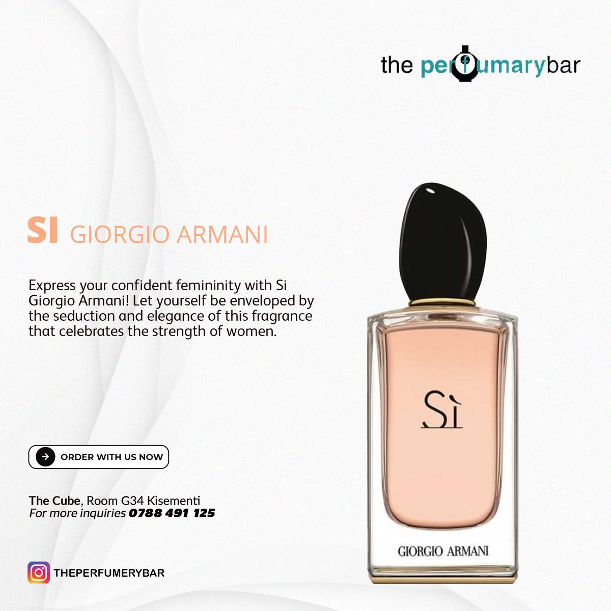 ThePerfumaryBar's tweet photo. #KnowYourPerfume
SI Giorgio Armani
Express your confident feminity with Si Giorgio Armani. Let yourself be enveloped by the seduction and elegance of this fragrance that celebrates the strength of women.
#THePerfumaryBar https://t.co/WYv7VbX82T