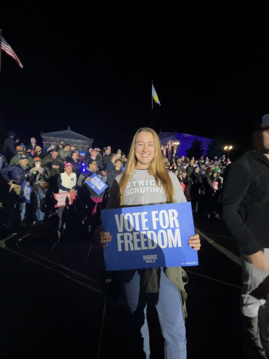 Kaitlin SB Fagan (@pagingdrfagan) on Twitter photo <a href="/StrictScrutiny_/">Strict Scrutiny Podcast</a> featured at the Harris Rally in Philly last night๐บ๐ธ๐บ๐ธ๐บ๐ธ <a href="/StrictScrutiny_/">Strict Scrutiny Podcast</a> featured at the Harris Rally in Philly last night๐บ๐ธ๐บ๐ธ๐บ๐ธ