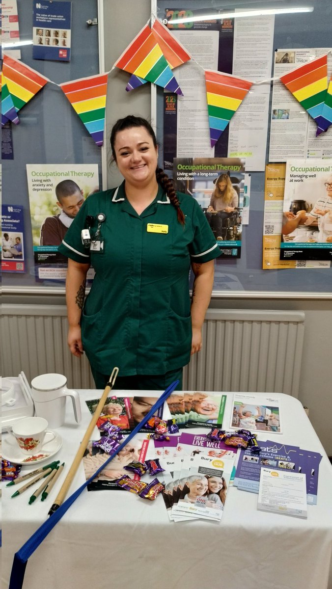 ChrisTOT10's tweet photo. Day 2 prompting #OTWeek2024 demonstrating aids and recommending social prescribing @NCAlliance_NHS @Lorr_O @LucyKPhysio @michellemccorm3 @johoward78 https://t.co/4VcylolNEP