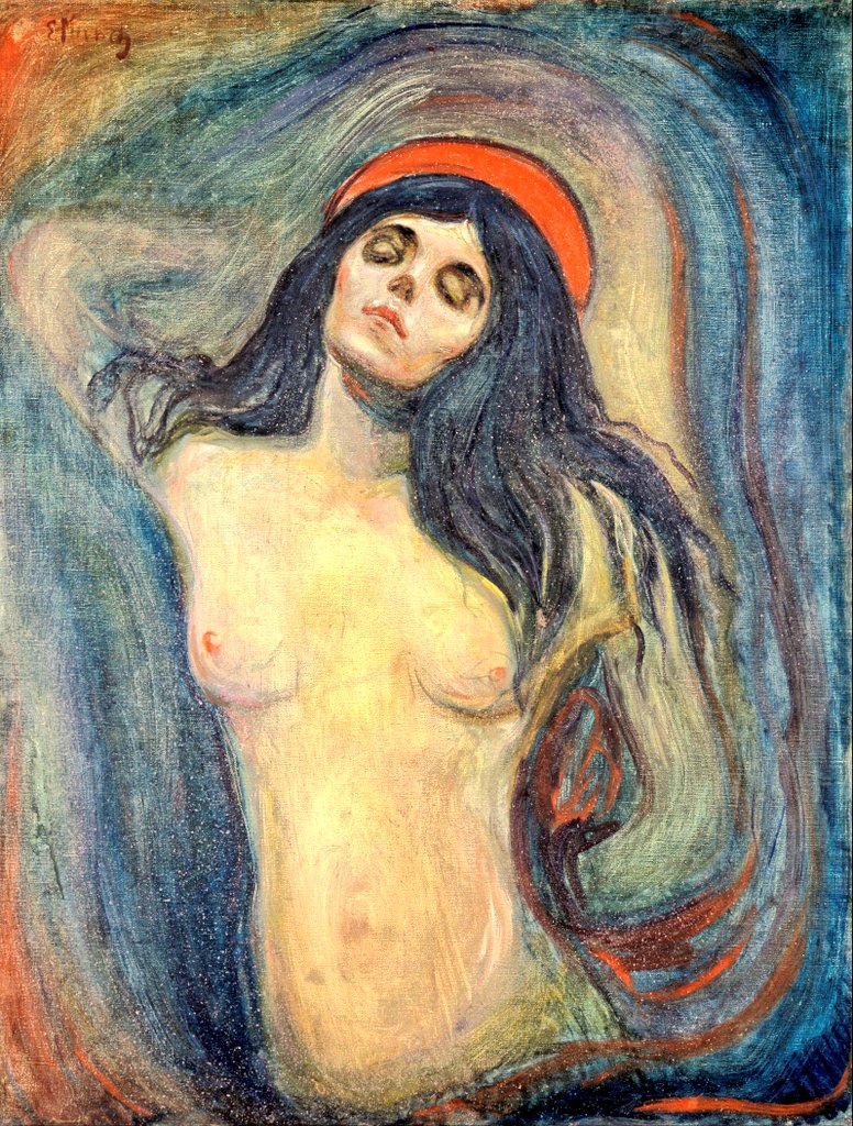 "Madonna", Edvard Munch, 1894 🎨

Hüznü, paha biçilemez bir kolye gibi bağrında taşıyan kadınlar var. Yaşamın çetin sınavlarından geçen bu kadınlar, hüznün derin sularında bir anlam bulurlar. Acı çekmeyen ruhlar çoğu zaman çorak kalır; fakat bu kadınlar, çoraklıktan uzaklaşıp