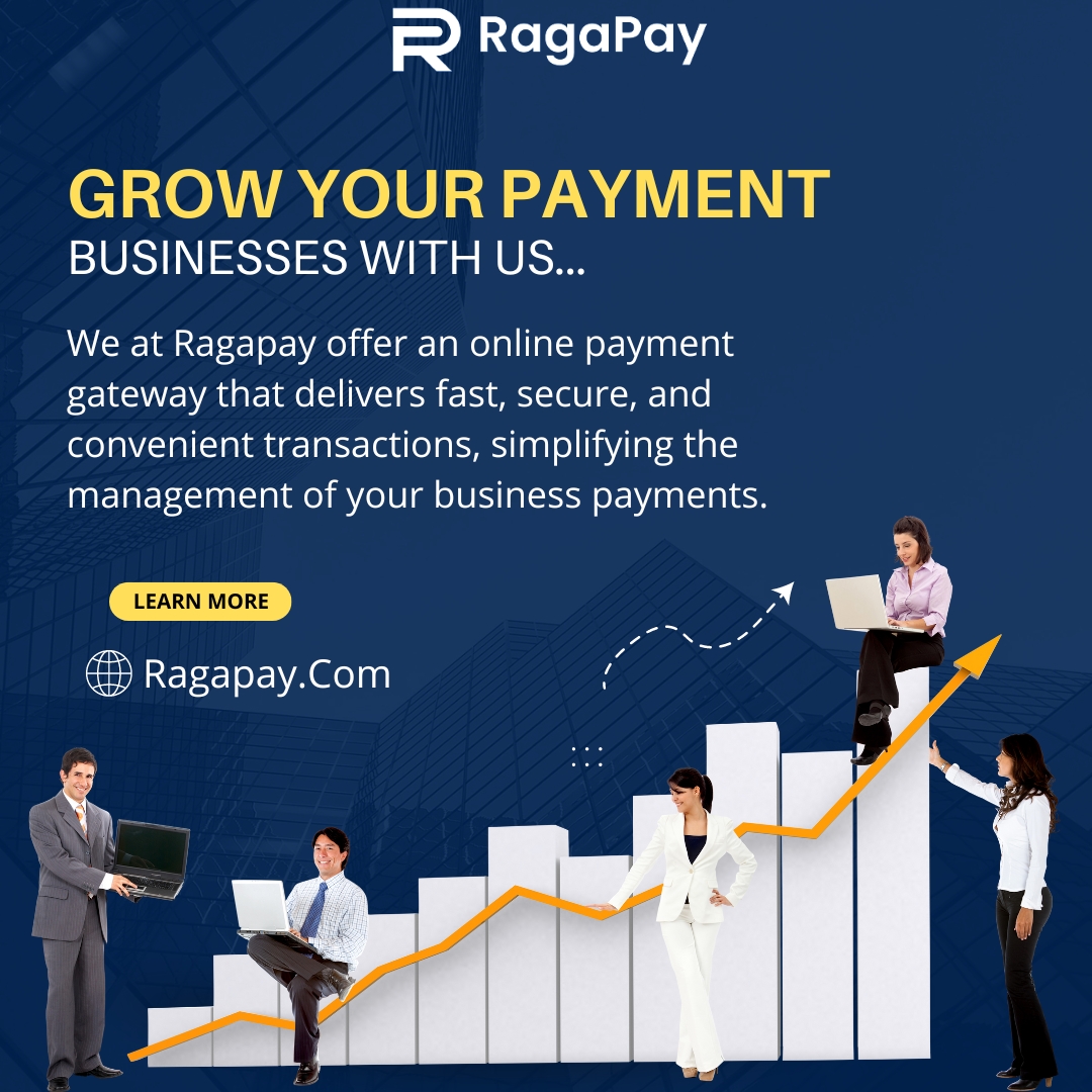 Grow your payment business with RAGAPAY! We provide tailored solutions to help your business thrive in the ever-evolving payment landscape.

#GrowYourBusiness #PaymentSolutions #RAGAPAY #Fintech #MerchantServices #BusinessGrowth #SecurePayments #PaymentProcessing #Fintech