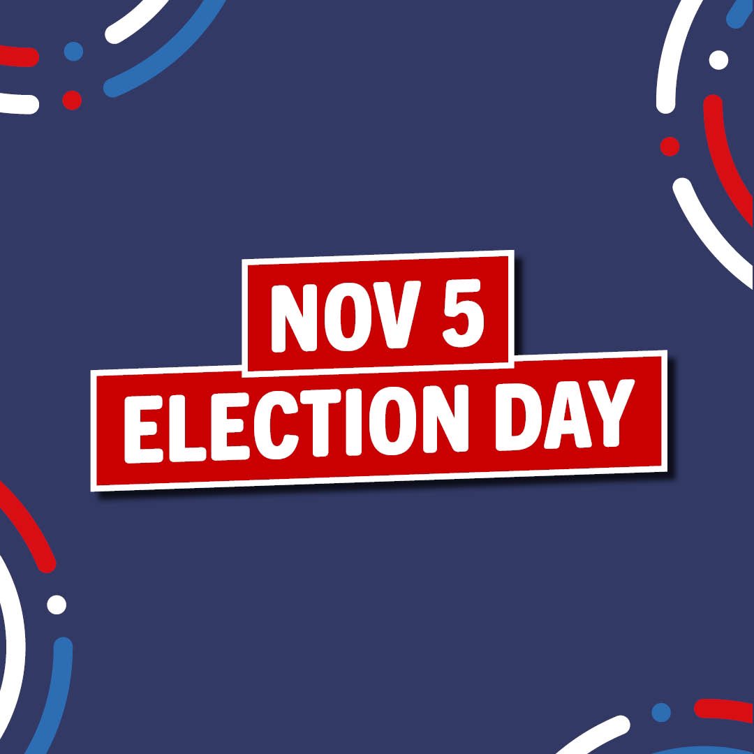 It’s #ElectionDay and the polls are open! If you haven’t already, make sure to get out and #vote!
