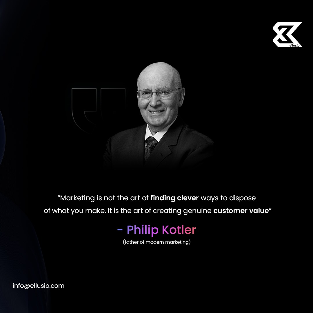EllusioDigital's tweet photo. Philip Kotler, In his view, highlights the importance of understanding customer needs and delivering solutions that genuinely enhance their lives, fostering long-term relationships and loyalty. https://t.co/Ad7H0xXkZQ