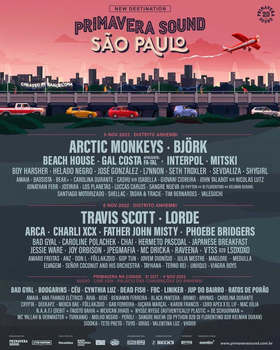 bchartsnet's tweet photo. Hoje se completam 2 ANOS desde o primeiro e incrível Primavera Sound no Brasil. Você viveu? O que resta pra hoje é saudade… 

#PrimaveraSoundSaoPaulo https://t.co/hvLhv5hM1U