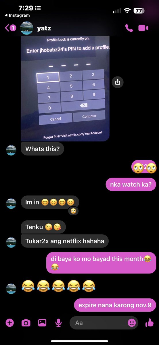 joanne7922's tweet photo. kunyari lang pala nagbayad ng utang para kibuin..🙄🙄🙄 pasigway ka din ng netflix sympre singilin kita may income ka eh wala muna bestfrnd2x ngaun... introvert na na kuripot pah 200 reklamo na mahal daw??hayst!!😂😂😂 https://t.co/CrRGwvTmTQ