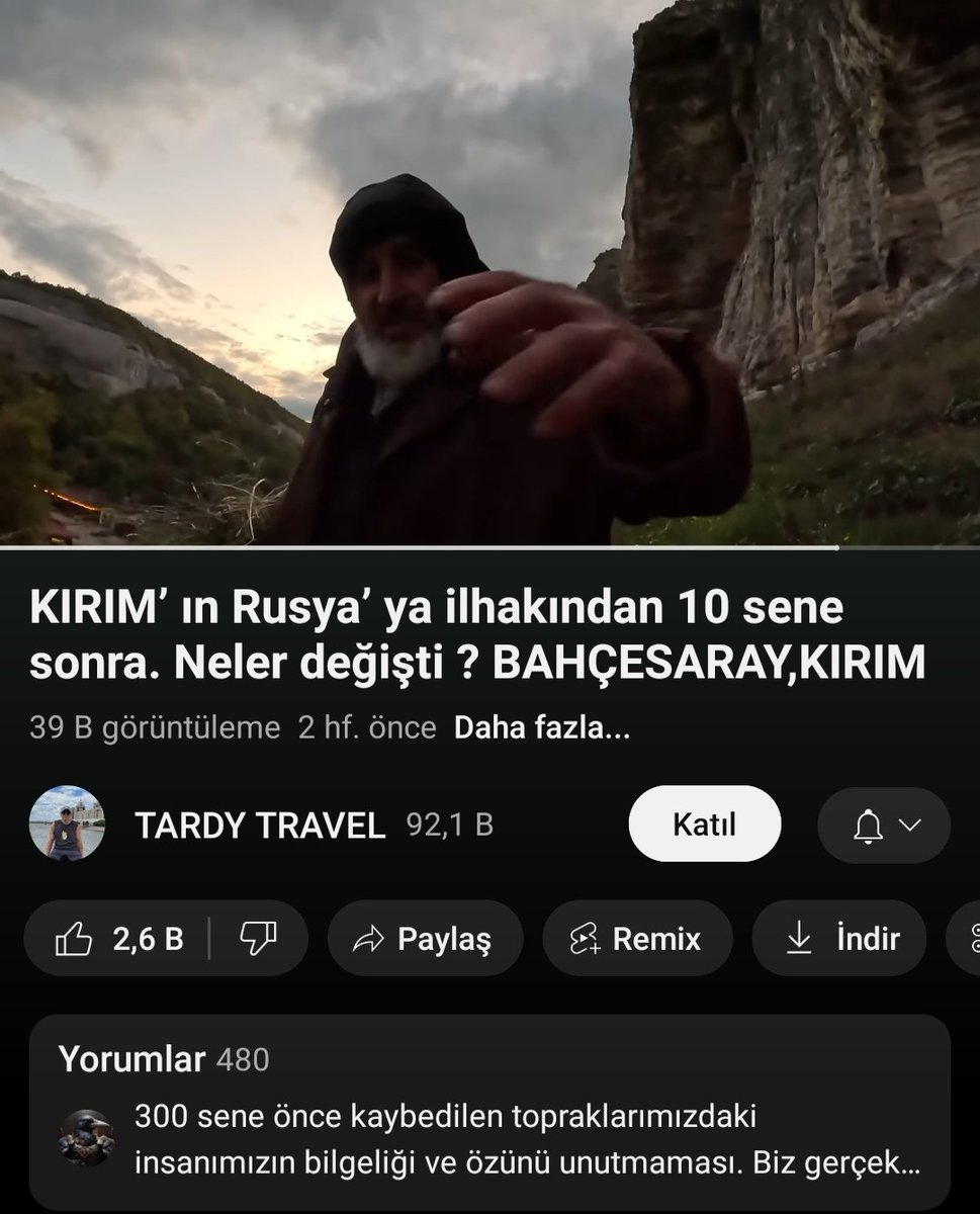 Bahçesaray'ın bir tepesinde keçi güdüp ot toplayan bir amca ile karşılaşıyorsun.. Gaspıralı, Prut Savaşı, Osmanlı-Kırım Hanlığı tarihi anlatıyor.. Bismark'tan örnekler veriyor. youtu.be/BSzWmuyXd6A?si…